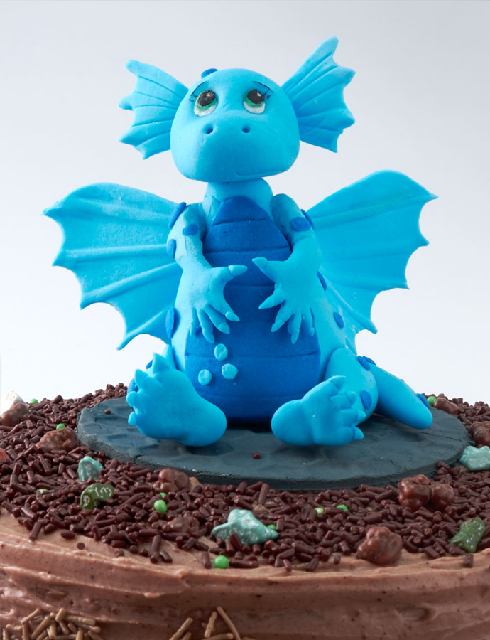 Pastel Dragón Azul