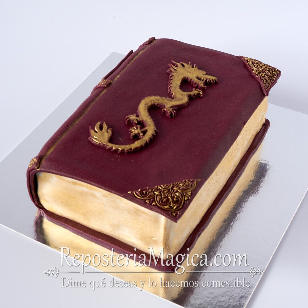 Pastel Libro Dragon - ReposteriaMagica.com